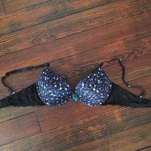 Aerie 34B blue leopard bra